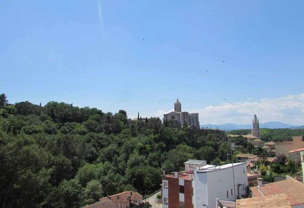 Apartamento Con Increibles Vistas Y Terraza Girona Eksteriør billede
